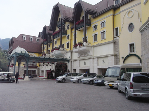 grc線條_東部華僑城酒店客房入口